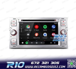 RADIO GPS ANDROID 12 PARA FORD FOCUS C-MAX FIESTA GALAXY KUG