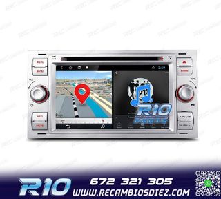 RADIO GPS ANDROID 12 PARA FORD FOCUS C-MAX FIESTA GALAXY KUG