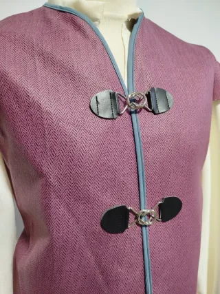Chaleco Medieval Polipiel Morado 