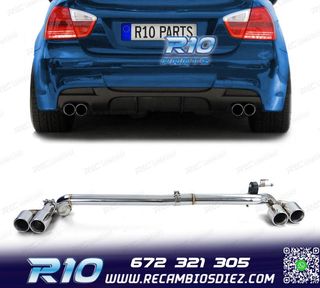 KIT CONVERSIÓN ESCAPE BMW E90 E91 05-12 PACK M DOBLE AMBOS