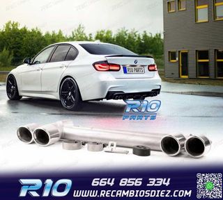ESCAPE CON COLAS BMW F30 F31 11-18 LOOK M DOBLE