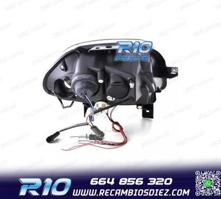 FAROS RENAULT CLIO 98-01 OJOS ANGEL FONDO NEGRO