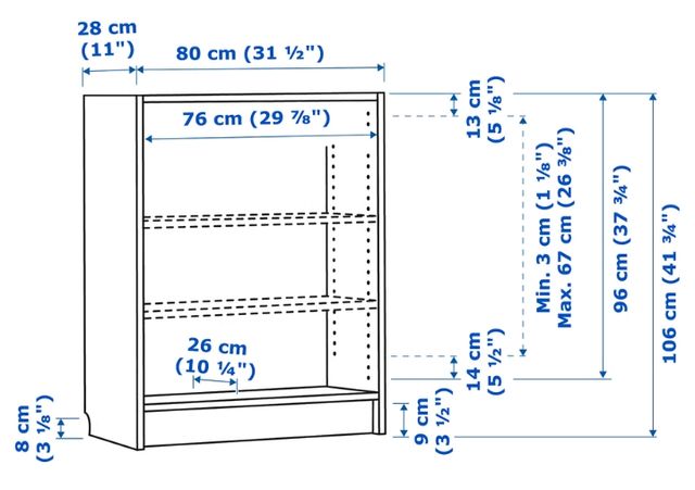 Estantería Billy Ikea efecto roble de 2019