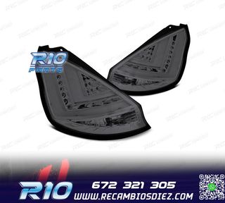 PILOTOS PARA FORD FIESTA MK7 08-12 LIGHT BAR FONDO CROMO AHU
