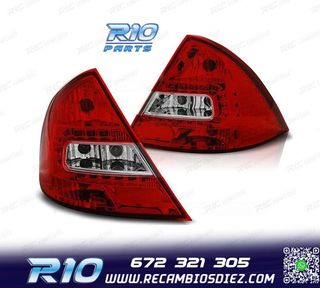 PILOTOS FORD MONDEO MK3 00-07 LED ROJO CROMO