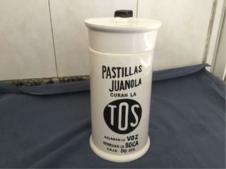 Pillole per la tosse in bottiglia di ceramica Juanola