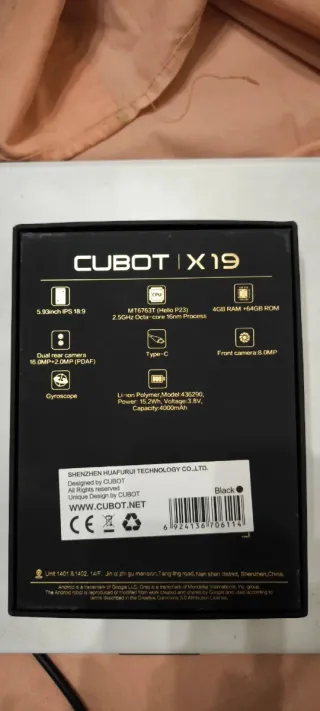 Cubot X19 Nero
