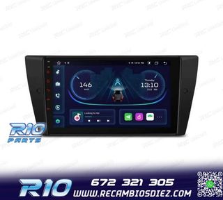 RADIO GPS ANDROID 14 PARA BMW E90 E91 E92 E93 PANTALLA 9" TA