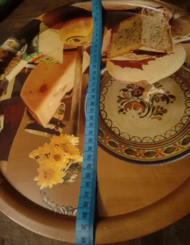 Bandeja Vintage Bodegón latón.