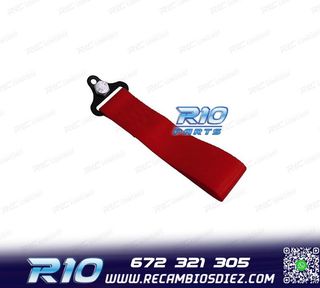 CINTA DE REMOLQUE ROJA EN TELA