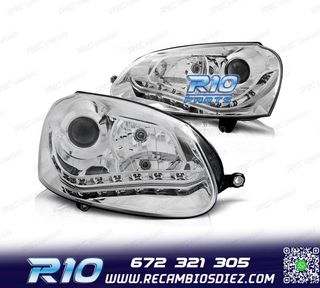 FAROS PARA VOLKSWAGEN VW GOLF MK5 03-08 XENON LUZ DIURNA FON
