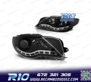 FAROS PARA VOLKSWAGEN VW PASSAT CC 08-12 LUZ DIURNA FONDO NE