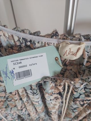 Vestido estampado floral marca Nud talla M