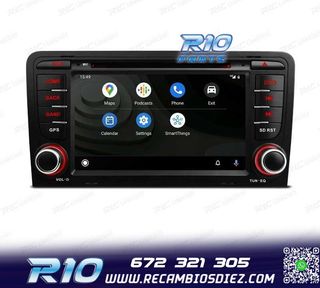RADIO GPS ANDROID 12 AUDI A3 8P 8PA USB GPS TACTIL HD OCTA-C