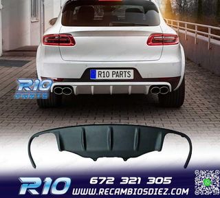 DIFUSOR PORSCHE MACAN 14-18 LOOK TURBO S