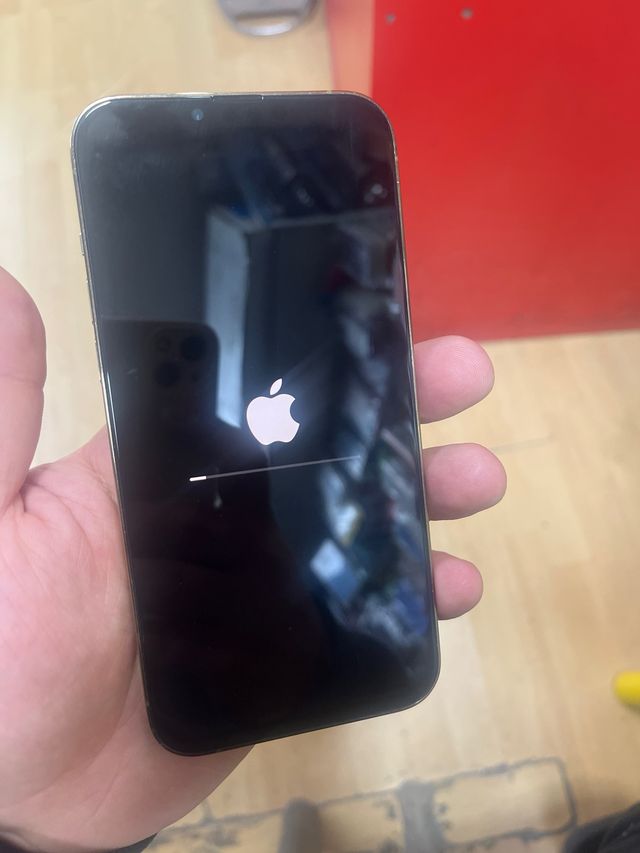 iPhone 13 Pro Max dorado en buen estado 