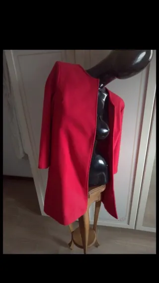 Cappottino manica 3/4 rosso