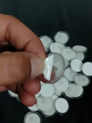 Adesivos de teto redondos transparentes 50 uni