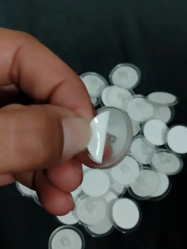 Adesivos de teto redondos transparentes 50 uni