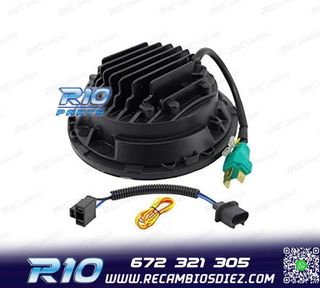 FAROS PARA JEEP WRANGLER 96-18 OJOS ANGEL LED NEGRO