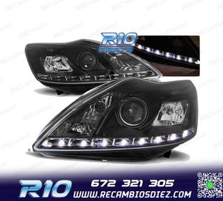 FAROS DAYLIGHT PARA FORD FOCUS II RESTILING 08-10 CROMADOS R