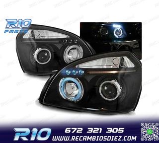 FAROS PARA HYUNDAI TUCSON 04-10 OJOS ANGEL NEGROS
