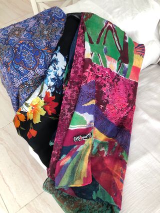 Lote 3 foulards Desigual multicolor