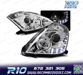 FAROS DAYLIGHT PARA NISSAN 350Z 03-05 CROMADOS
