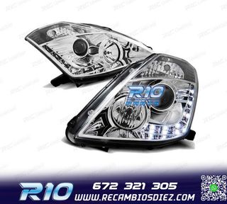FAROS DAYLIGHT PARA NISSAN 350Z 03-05 CROMADOS