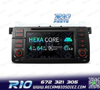 RADIO GPS ANDROID 14 PARA BMW E46 4GB RAM 64GB ROM DVD