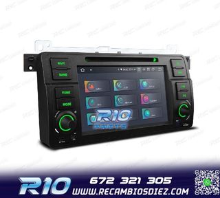 RADIO GPS ANDROID 14 PARA BMW E46 4GB RAM 64GB ROM DVD