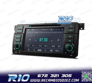 RADIO GPS ANDROID 14 PARA BMW E46 4GB RAM 64GB ROM DVD