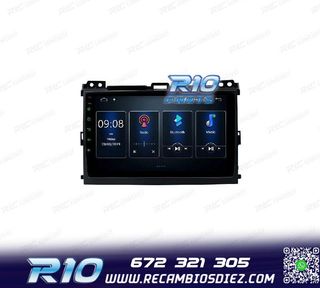 RADIO GPS ANDROID 12 PARA TOYOTA LAND CRUISER 02-09