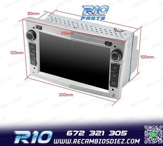 RADIO GPS ANDROID 11 PARA OPEL ASTRA H VIVARO ZAFIRA VECTRA