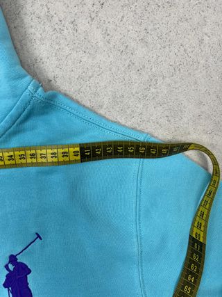 Sudadera Ralph Lauren Turquesa Big Pony bordado