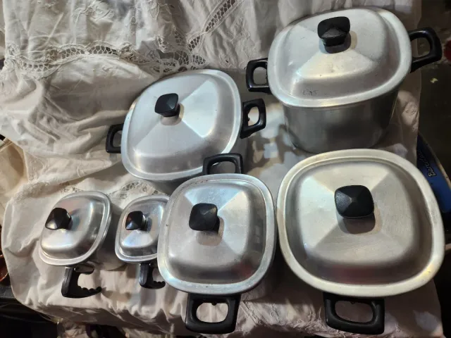 Set di pentole in alluminio vintage Hispano Suiza