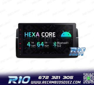 RADIO GPS ANDROID 13 PARA BMW E46 SERIE 3