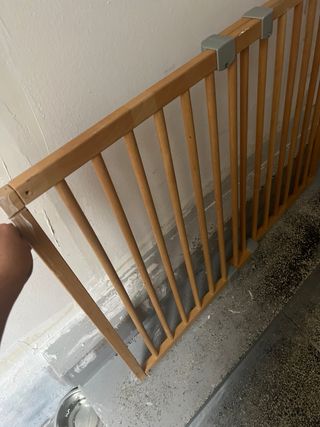 Valla seguridad bebé/perros madera