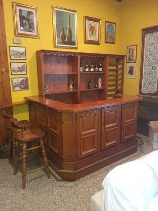 Bancone Bar in Legno per Casa o Attività