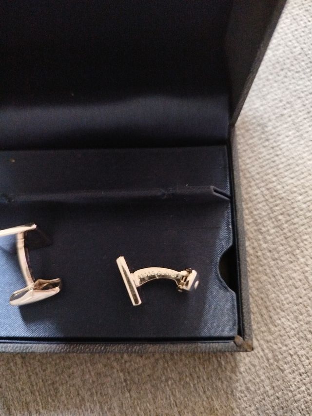 Gemelos Pedro Durán Plata 925 Madreperla