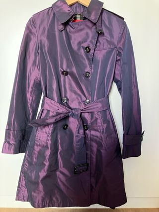 Gabardina Morada Mujer