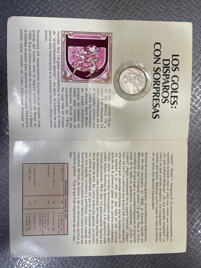 Moneda Mundial Futbol México 86 Plata