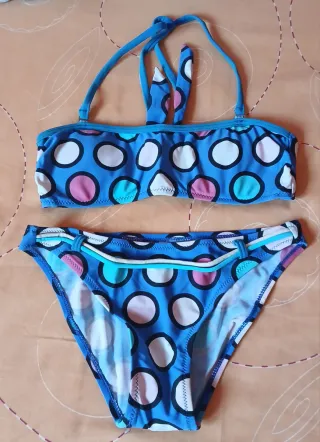 Bikini niña lunares azul. Niñas 10-11 años
T.36