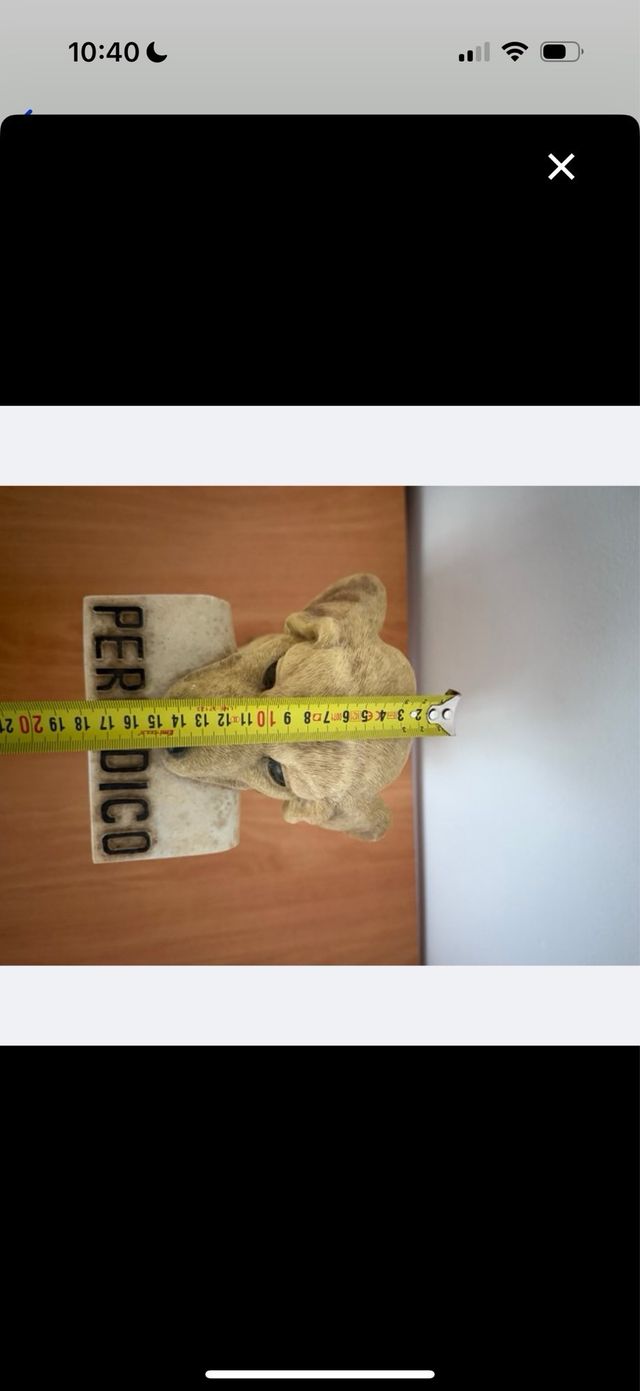 Figura perro PERIÓDICO resina