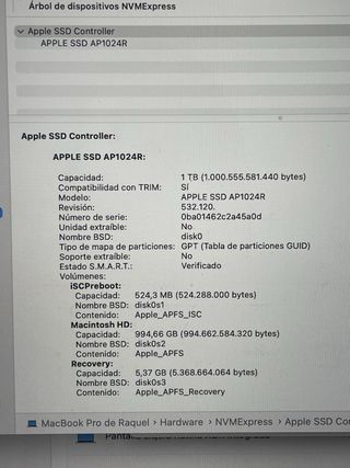 MacBook Pro 16 2021 -M1 Pro, 16GB RAM, 1TB SSD 