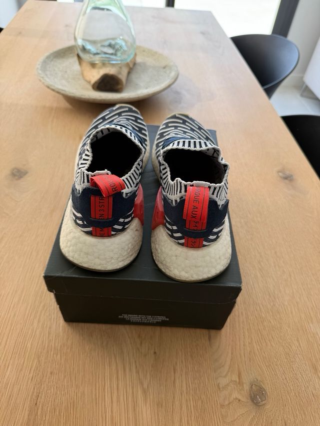 Zapatillas Adidas NMD_R2 PK Azul/Blanco