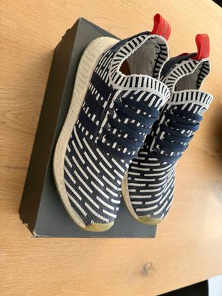 Zapatillas Adidas NMD_R2 PK Azul/Blanco