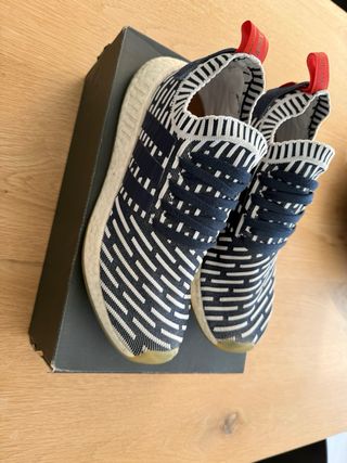 Zapatillas Adidas NMD_R2 PK Azul/Blanco