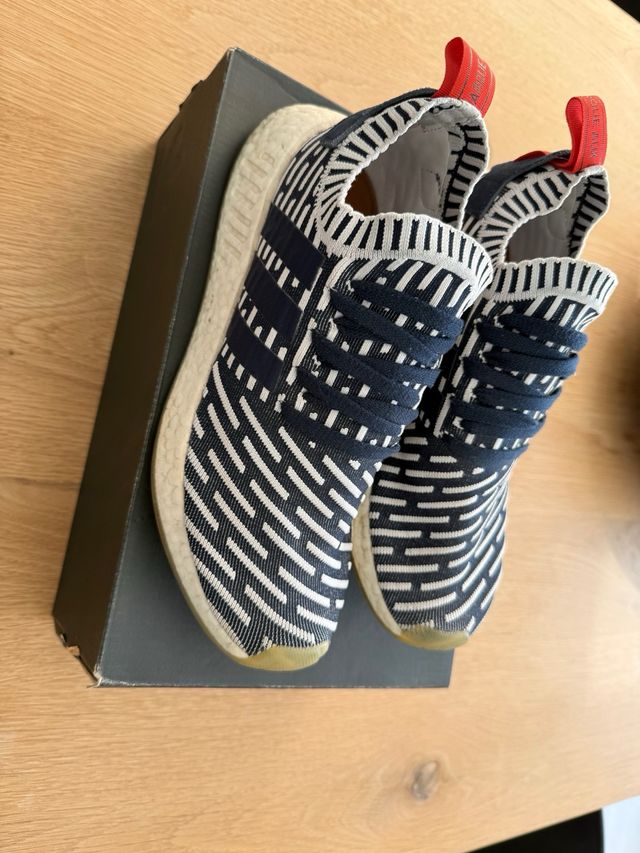 Zapatillas Adidas NMD_R2 PK Azul/Blanco