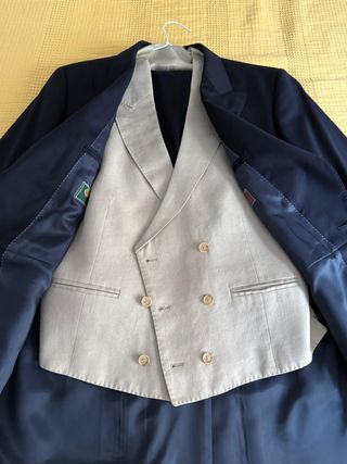 Chaqué azul marino novio perfecto estado